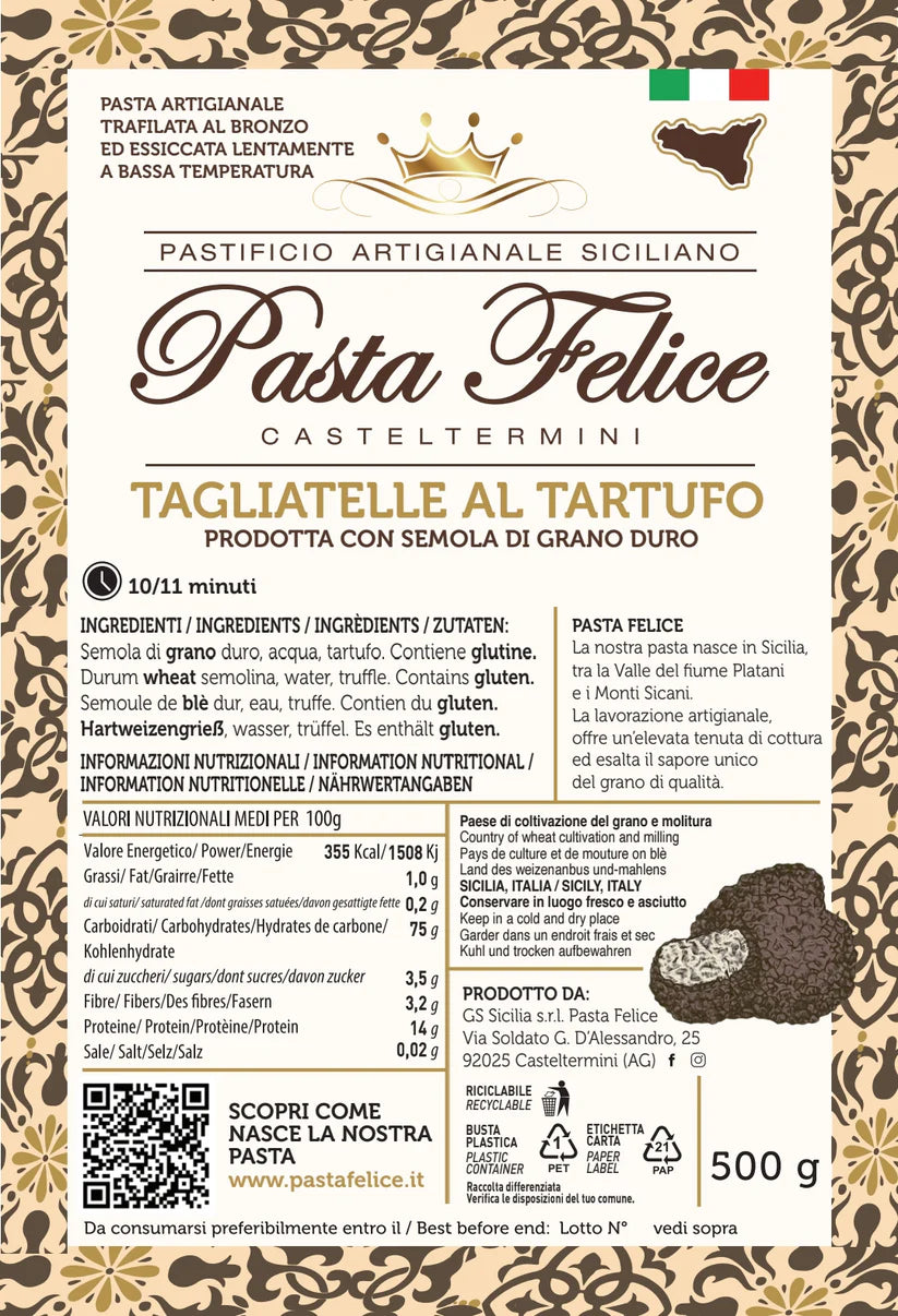 Tagliatelle su trumais